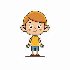 vector cartoon kids style illustration