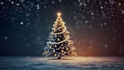 Christmas and New Year abstract winter holidays background concept Generative AI