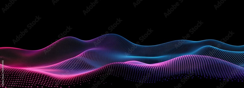 Poster abstract network of digital dots and lines. technological background. network connection framework. 