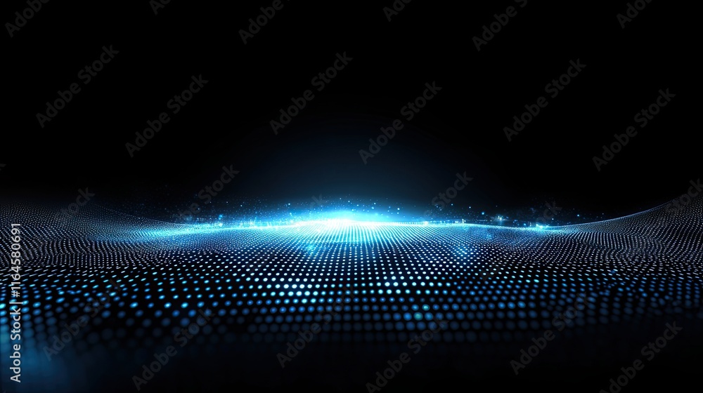 Poster a scientific technology data binary code network rendered in 3d, representing the complex and interc