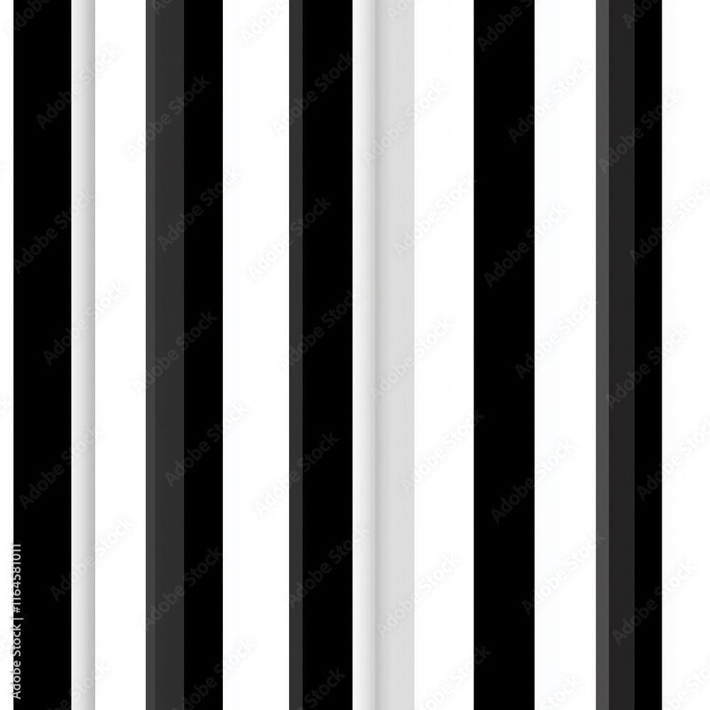 Poster black and white vertical stripes create a modern and minimalist geometric pattern, suitable for vari