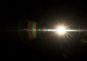 Dream lights on dark black background, abstract overlay

