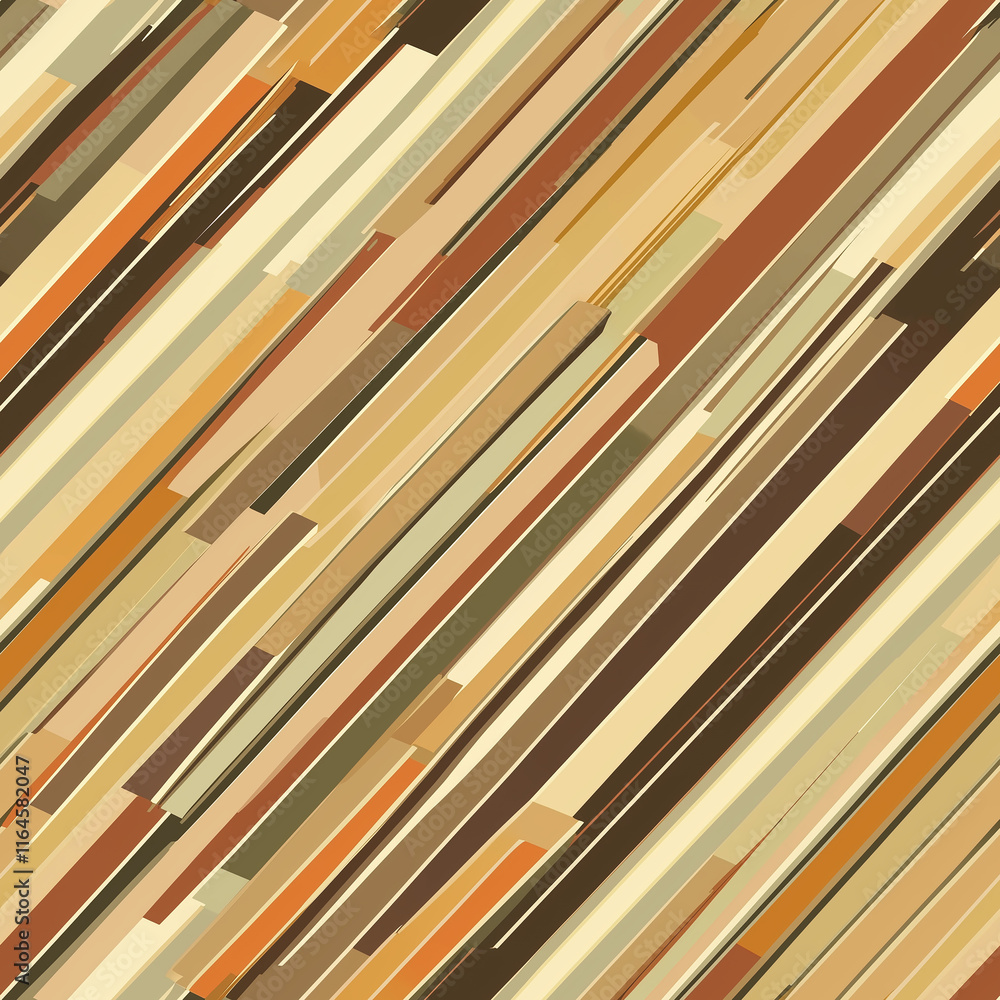 Poster seamless stripe pattern design abstract art digital graphics warm earth tones top-down view contempo