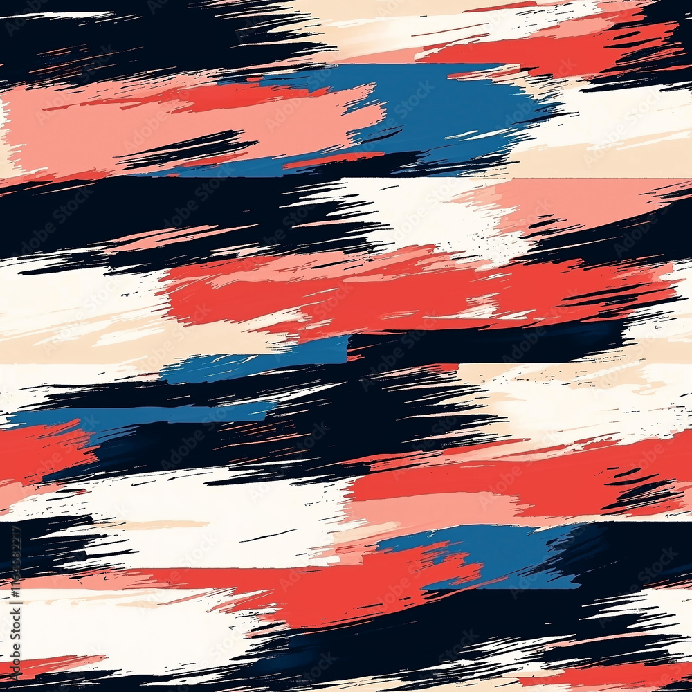 Poster dynamic stripe subtle seamless pattern design abstract art contemporary decor vibrant color palette 