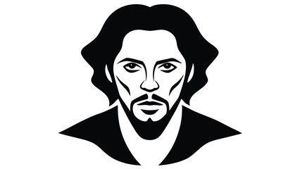 Abstract Face with Overlapping Features