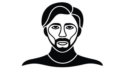 Abstract Face with Overlapping Features