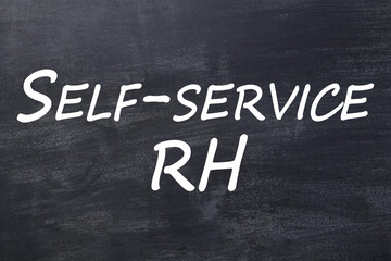 Fototapeta premium Self-service RH tableau noir