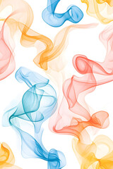 Naklejka premium Abstract watercolor blobs and splash seamless pattern
