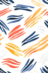 Obraz premium Abstract Color Stripes seamless watercolor pattern