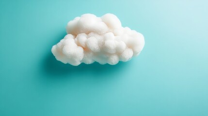 Simple, empty thought cloud illustration. 