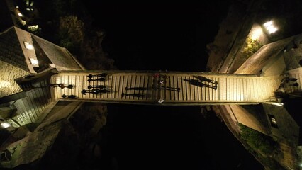 Aerial Mostar Bridge