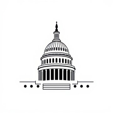capitol icon vector 
