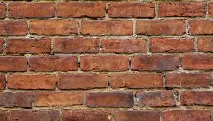 Obraz premium Vintage Red Brick Wall Texture with Industrial Charm