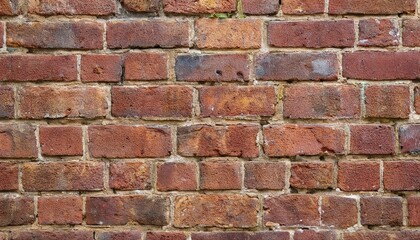 Fototapeta premium Vintage Red Brick Wall Texture with Industrial Charm