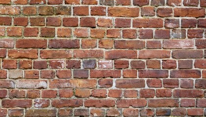 Fototapeta premium Vintage Red Brick Wall Texture with Industrial Charm