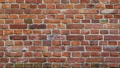 Naklejka premium Vintage Red Brick Wall Texture with Industrial Charm