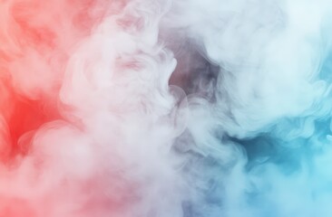 Naklejka premium Abstract Swirling Smoke in Vibrant Pink and Blue Hues