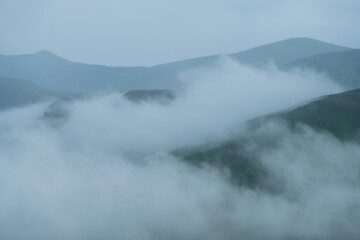 Clouds in the mountains