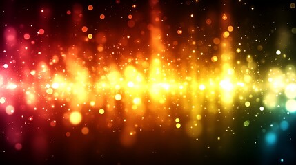 Naklejka premium Colorful Lights Sparkle Abstract Background Design