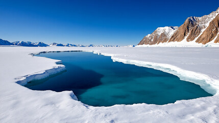 Glacier View Showcases Melting Ice and Water Bodies in the Arctic With Focus on PFAS Contamination Risk to Health