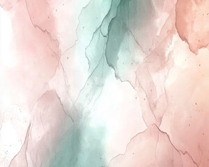 Fototapeta premium Abstract Watercolor Brushstroke Texture in Soft Pastel and Earthy Tones