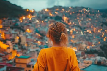 Study abroad program: Student exploring a new city, experiencing different cultures and languages