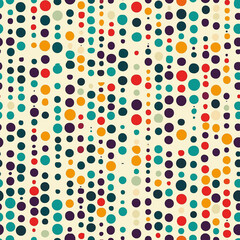 Seamless dot pattern design in a vibrant color palette digital art abstract environment creative perspective