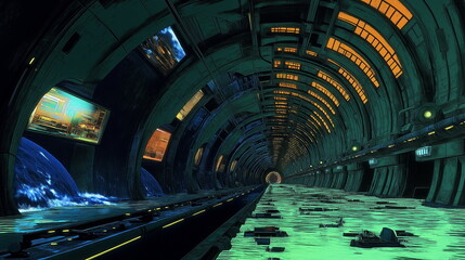 A city of the future in Earth orbit huge domes are_006