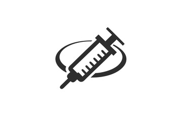 creative medical vaccine icon concept