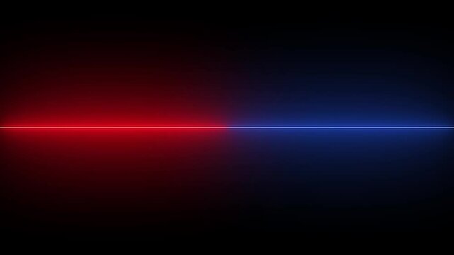 Police flashing light concept. neon Emergency flashing lights night on red and blue color.