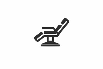 creative medical therapist chair icon concept