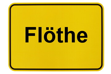 Illustration eines Ortsschildes der Gemeinde Flöthe in Niedersachsen