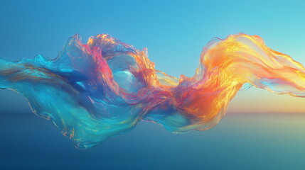 Fototapeta premium An abstract composition of soft pastel shades wher_001