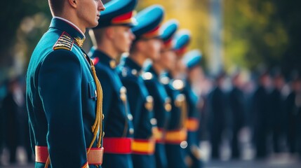 Precision Marching Ceremonies with Vibrant Colors