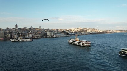 Aerial Istanbul Ferry