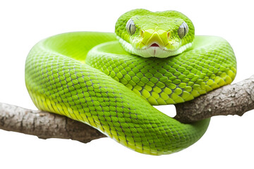 close up of a green snake