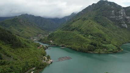 Fototapeta premium Aerial Lake Jablanica