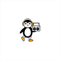  Playful Penguin Music Lover Clipart for Modern Projects