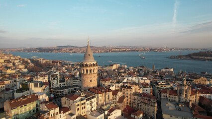 Naklejka premium Galata Tower Istanbul Scenery