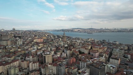 Aerial Drone Beyoglu Istanbul