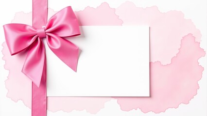 Celebrate with a joyful pink gift wrap and blank card for heartfelt messages