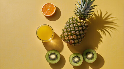 pineapple and fruit juice