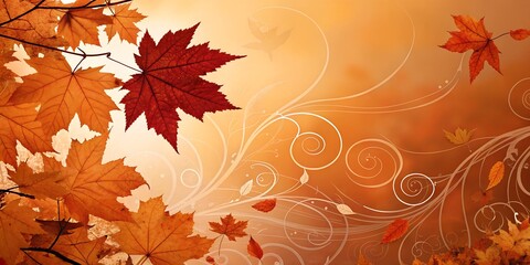 Fototapeta premium Autumn abstract background wallpaper.