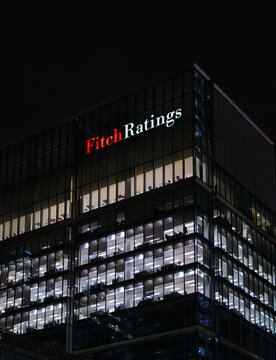 London, United Kingdom - October 27, 2024: Fitch Ratings is a global credit rating agency that provides credit ratings, research, and analytics for various types of debt instruments