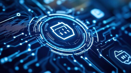 Abstract Security Technology with Bright Light Effects