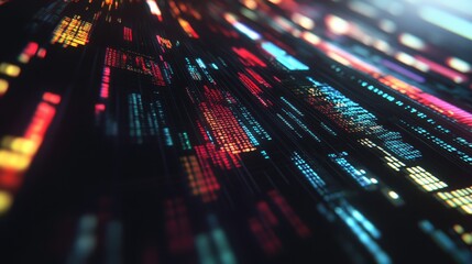 Digital Interface with High Contrast and Clean Background