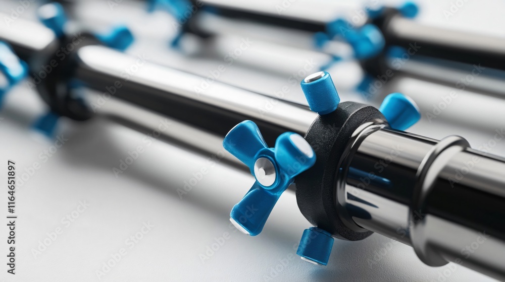 Poster industrial pipeline with valves: precision engineering and flow control
