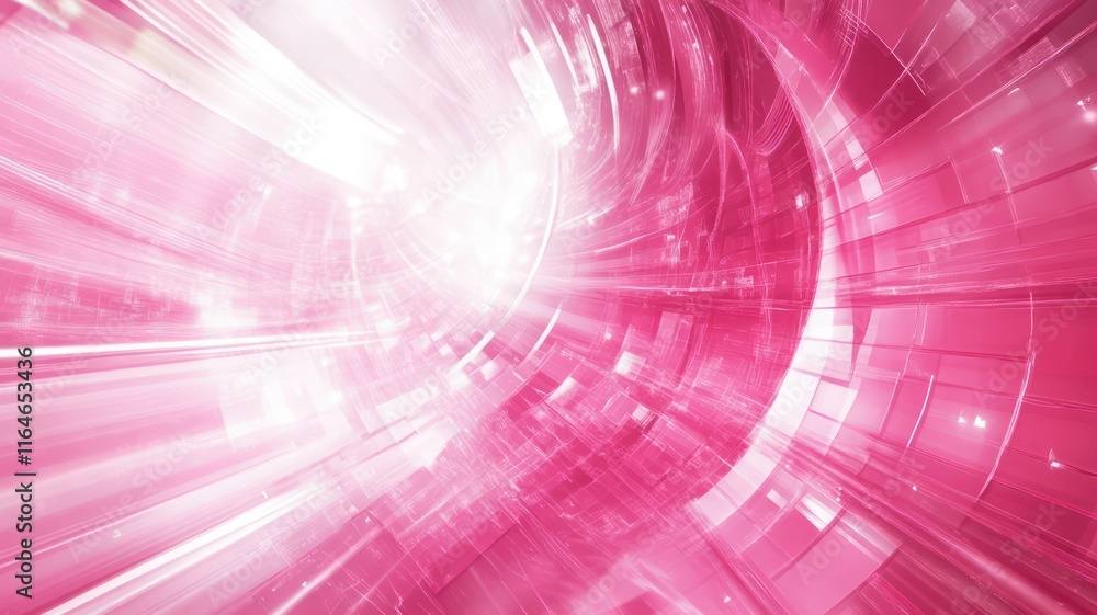 Poster pink futuristic background created with generative ai