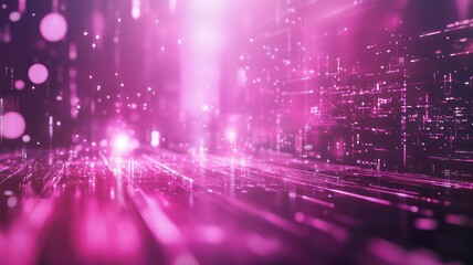 Obraz premium Pink futuristic background created with Generative AI