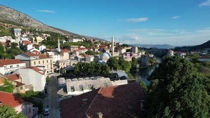 Aerial Mosque in Mostar